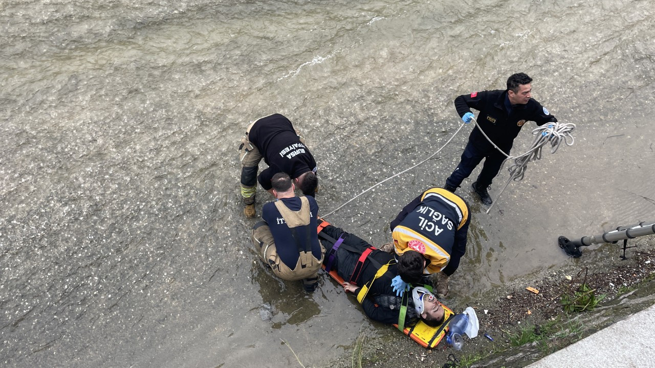 Dere yatağında hayat kurtaran müdahale