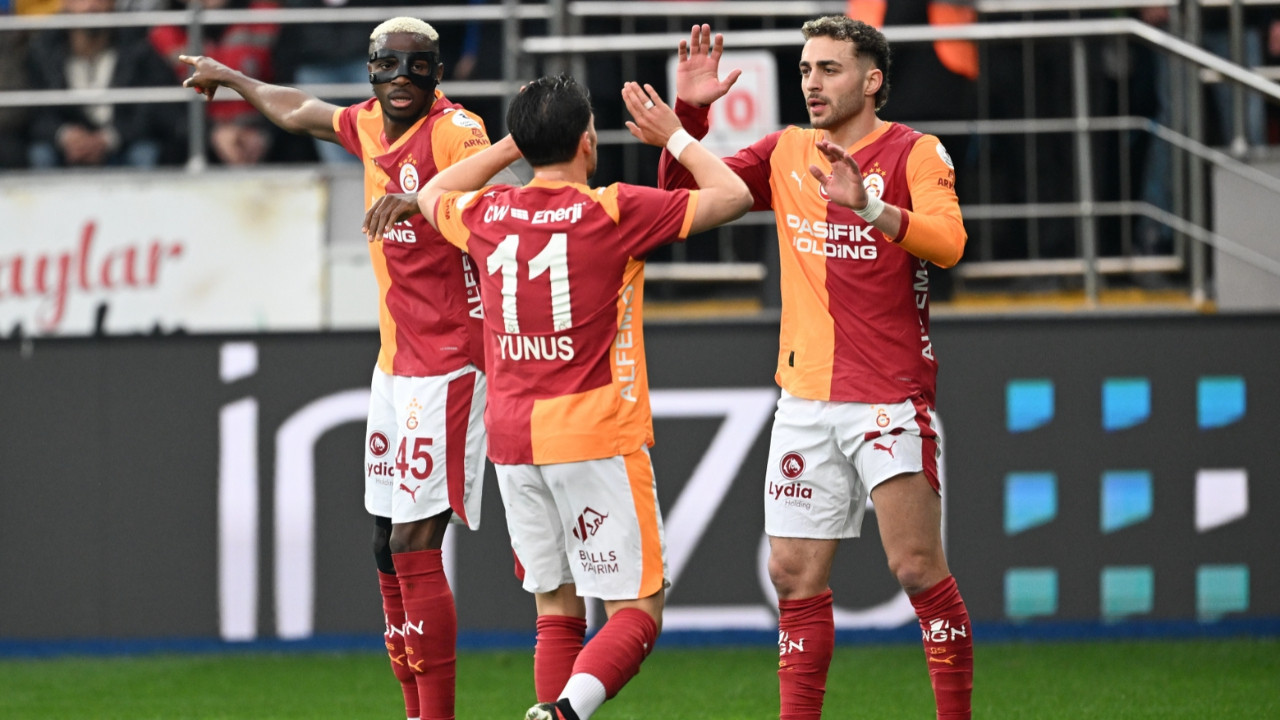 Galatasaray Rizespor deplasmanında ter attı: 0-3