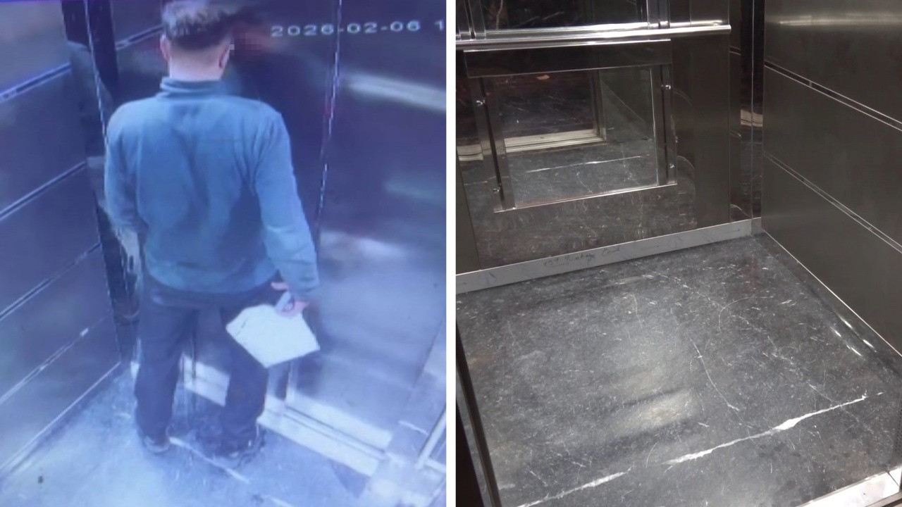 Asansördeki idrar kokusu kamerayla çözüldü