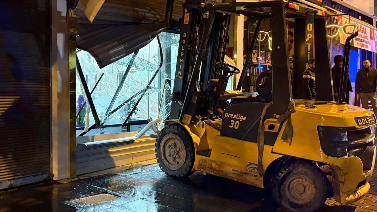 Forkliftli kuyumcu soygunu