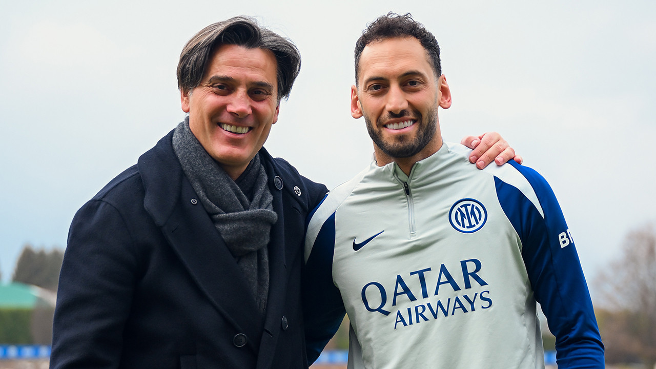 Vincenzo Montella, Inter'de Hakan Çalhanoğlu'nu ziyaret etti