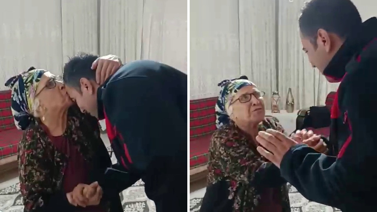 'Benim size borcum ne' diye sordu, alnından öptü