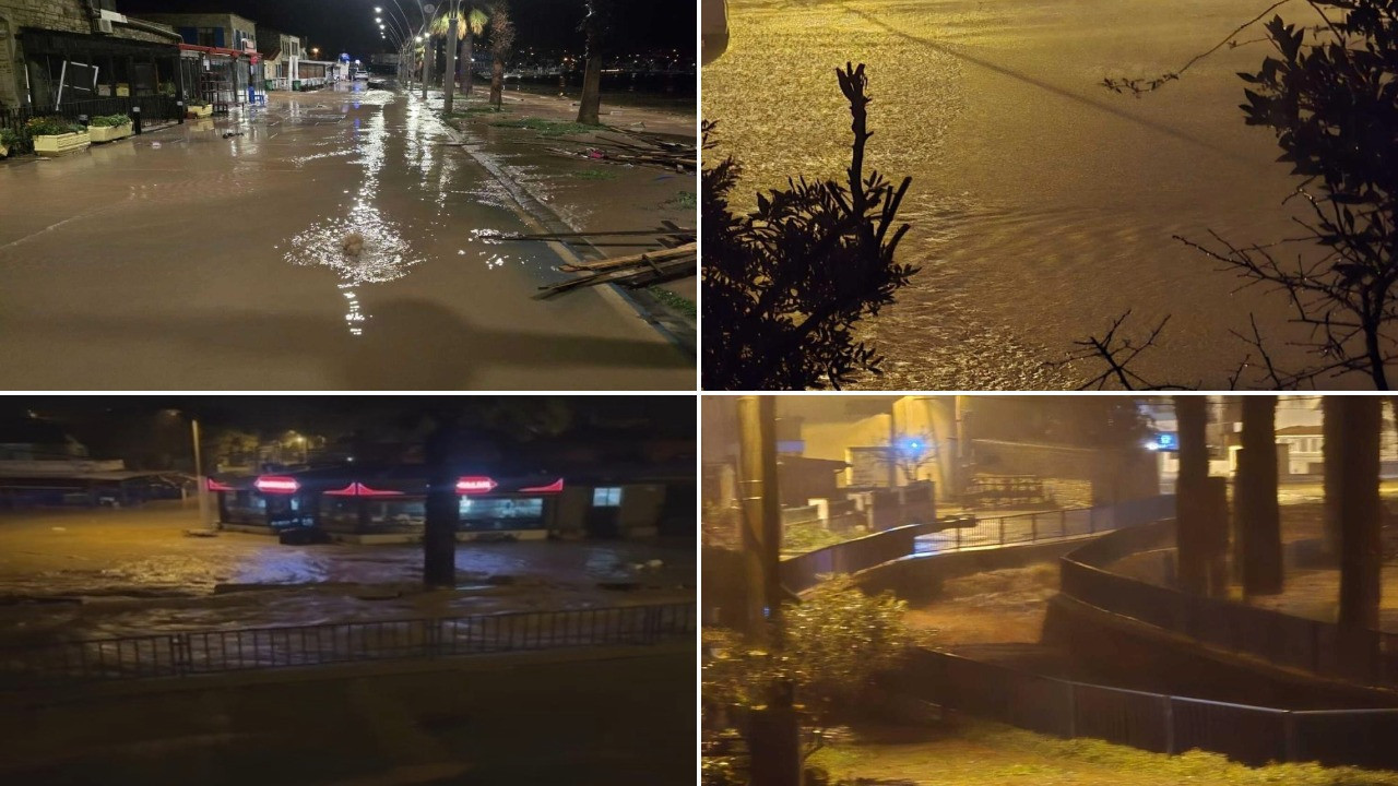 İzmir'de dereler taştı