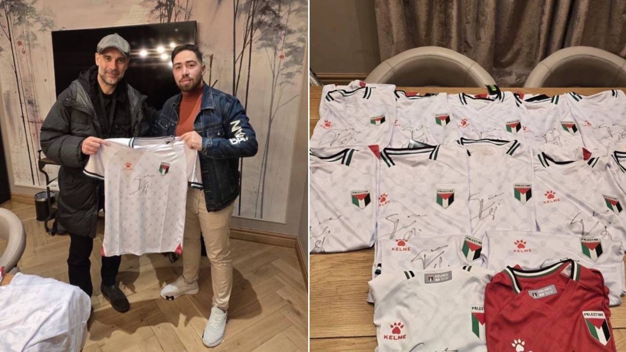 Pep Guardiola'dan Filistin için örnek davranış