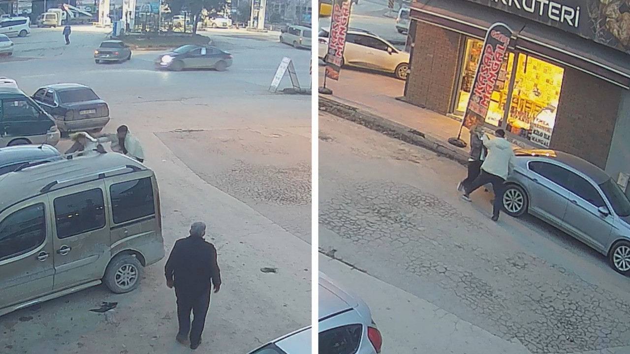 Malatya'da birlikte yaşadığı kadını sokak ortasında silahla tehdit etti