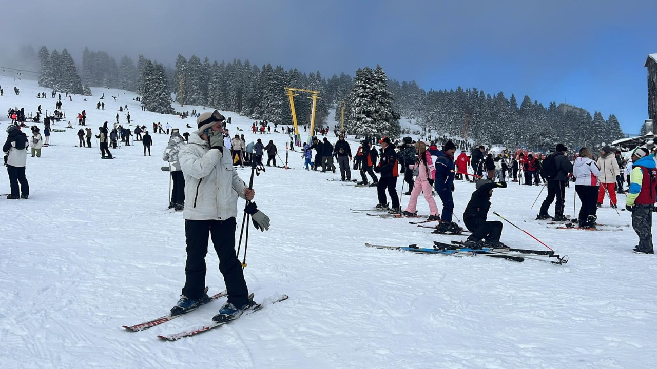 Uludağ'da 14 Şubat Sevgililer Günü yoğunluğu
