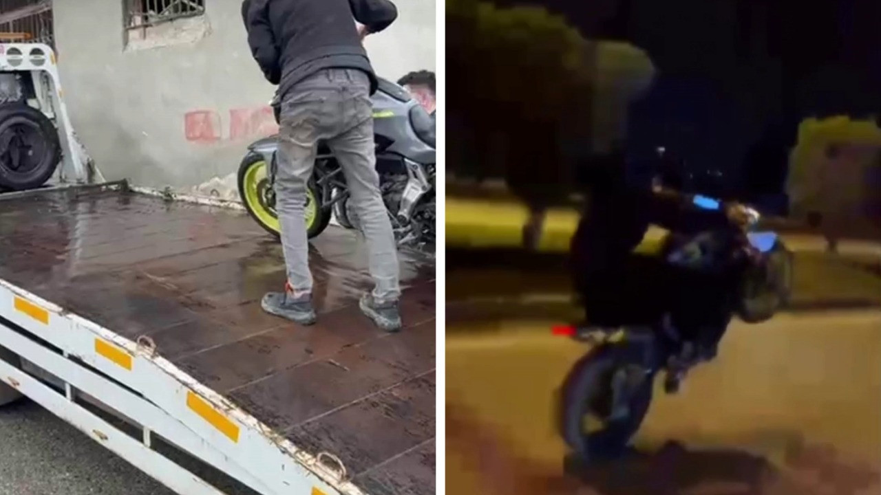 Motosiklet şovu kötü bitti