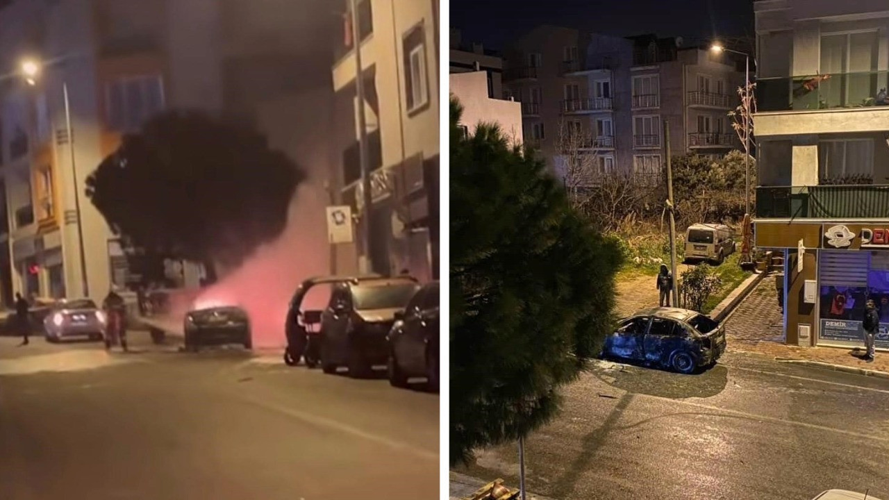 Yanan araç bomba gibi patladı