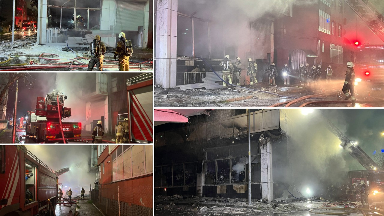 İstanbul’da 4 katlı fabrikada korkutan yangın