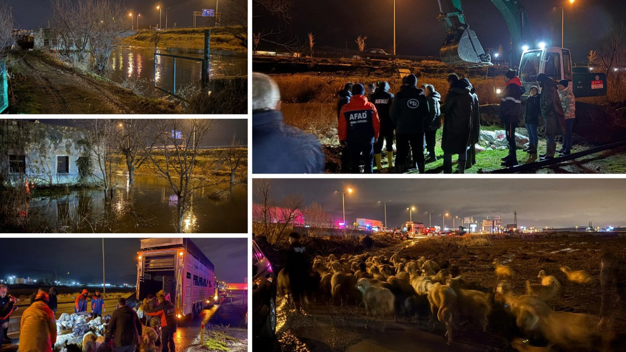 Kayseri’de taşkın riski: 200 hayvan tahliye edildi