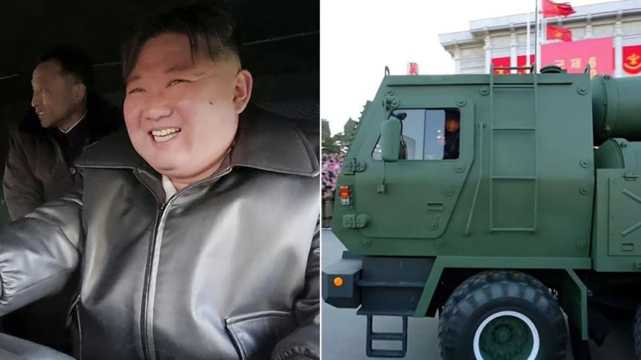 Kim Jong Un'dan güç gösterisi: Roketatarın başına geçti