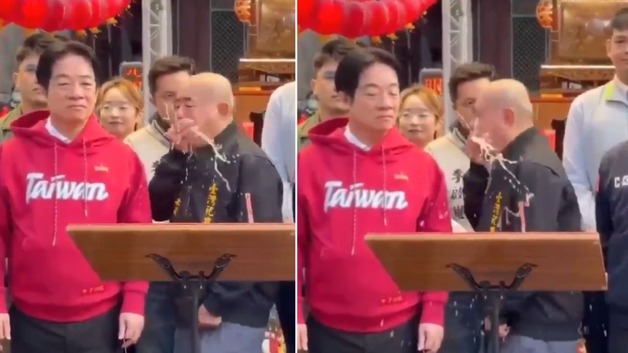 Tapınak yöneticisi, cumhurbaşkanının üzerine kustu