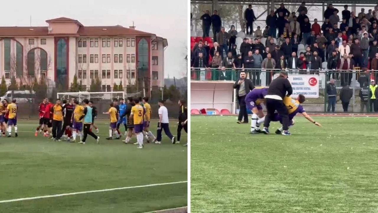 Maçta tekme-yumruklar konuştu: 11 kırmızı kart