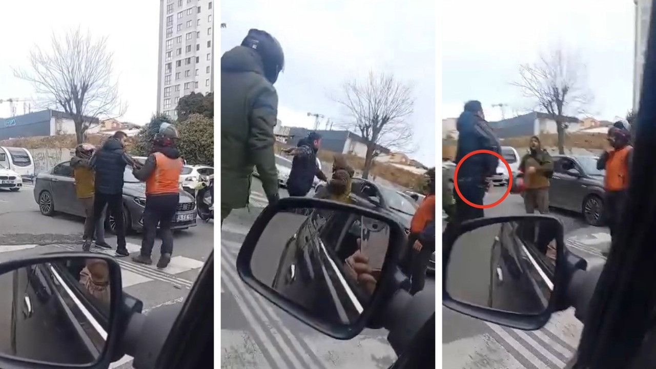 Ümraniye'de yol verme kavgasında silah çekildi