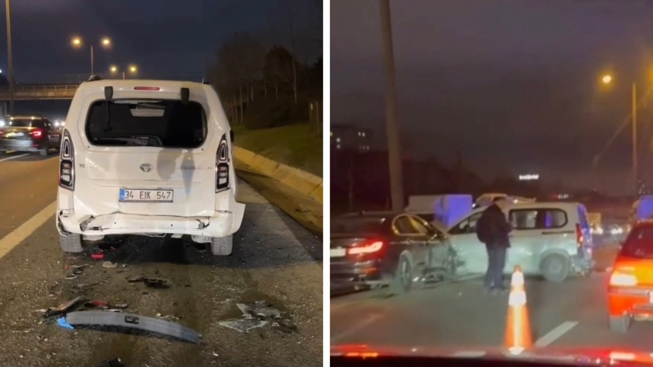 Başakşehir'de zincirleme kaza: 5 yaralı