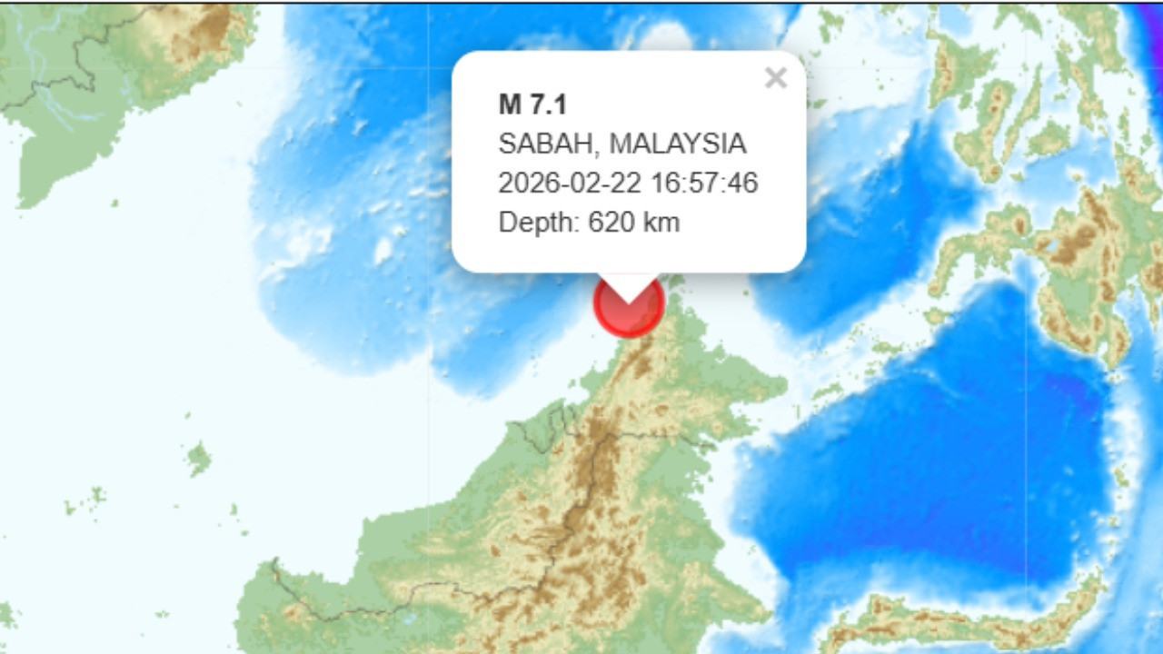 Malezya'da 7,1 büyüklüğünde deprem