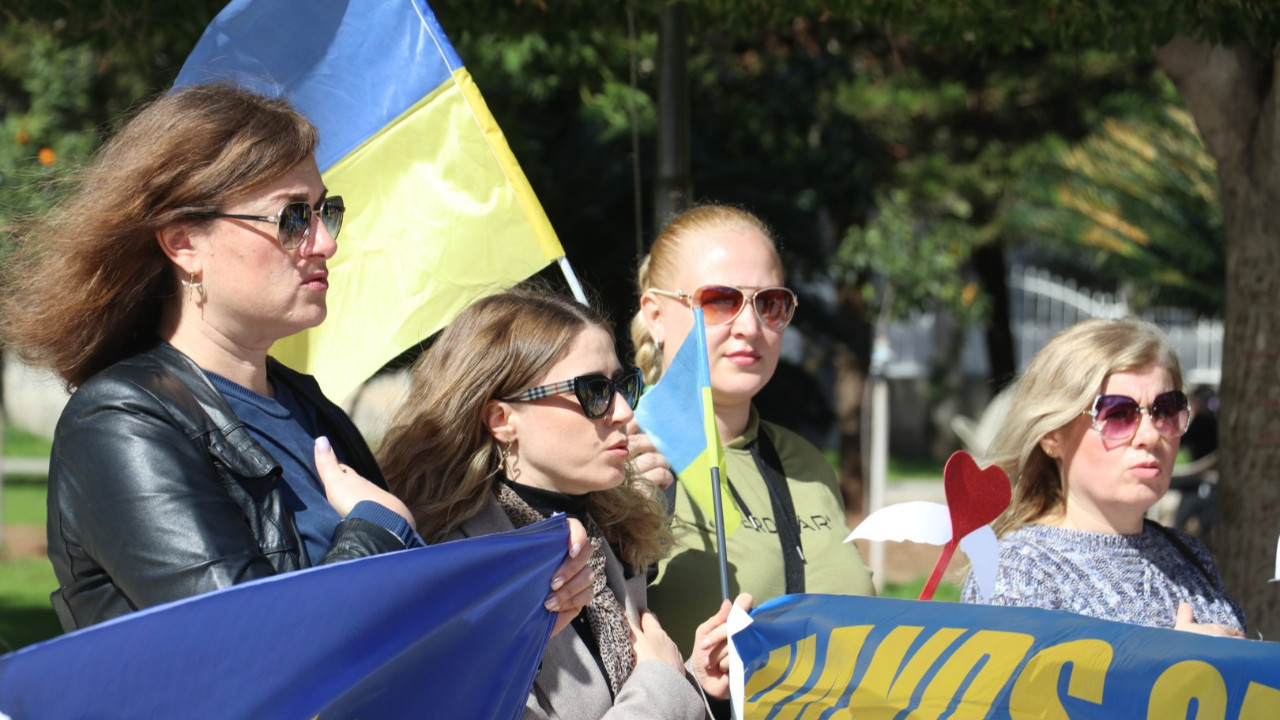 Türkiye'deki Ukraynalılardan dördüncü yıl eylemi