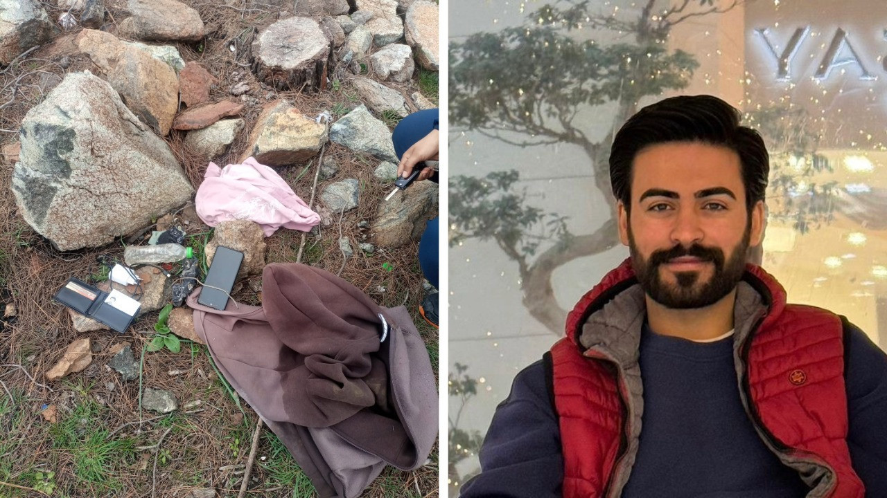 Kaybolan gencin eşyaları bulundu