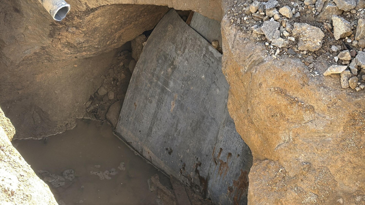 Altyapı kazısında tesadüfen tarihi eser ortaya çıktı