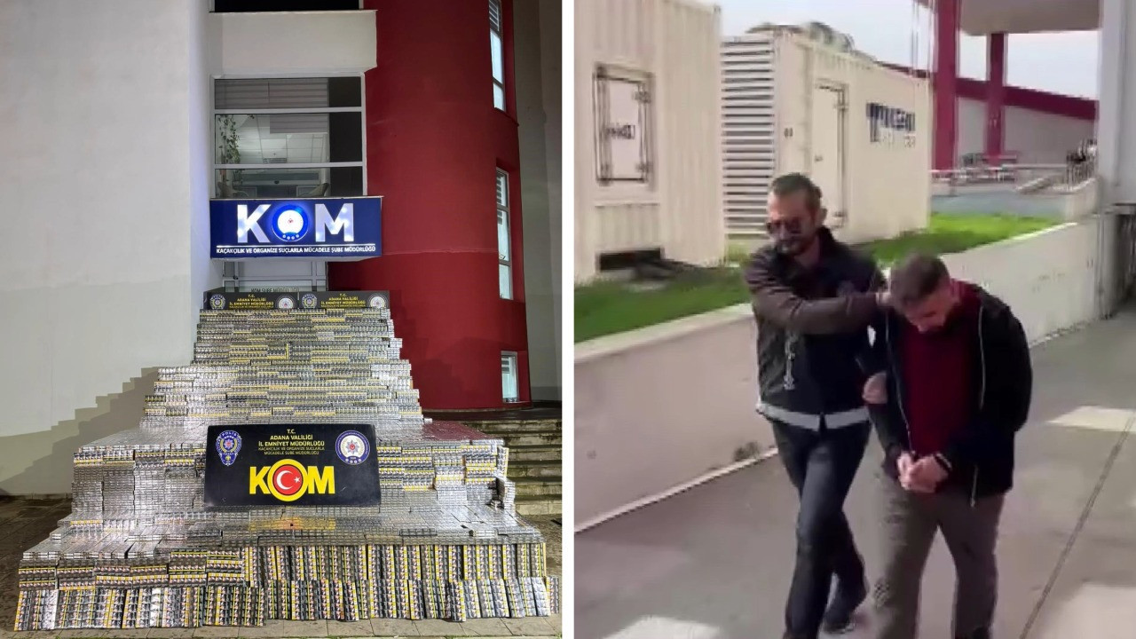 15 milyon liralık kaçak sigarayla yakalandı: 'Bardak sanıyorum'