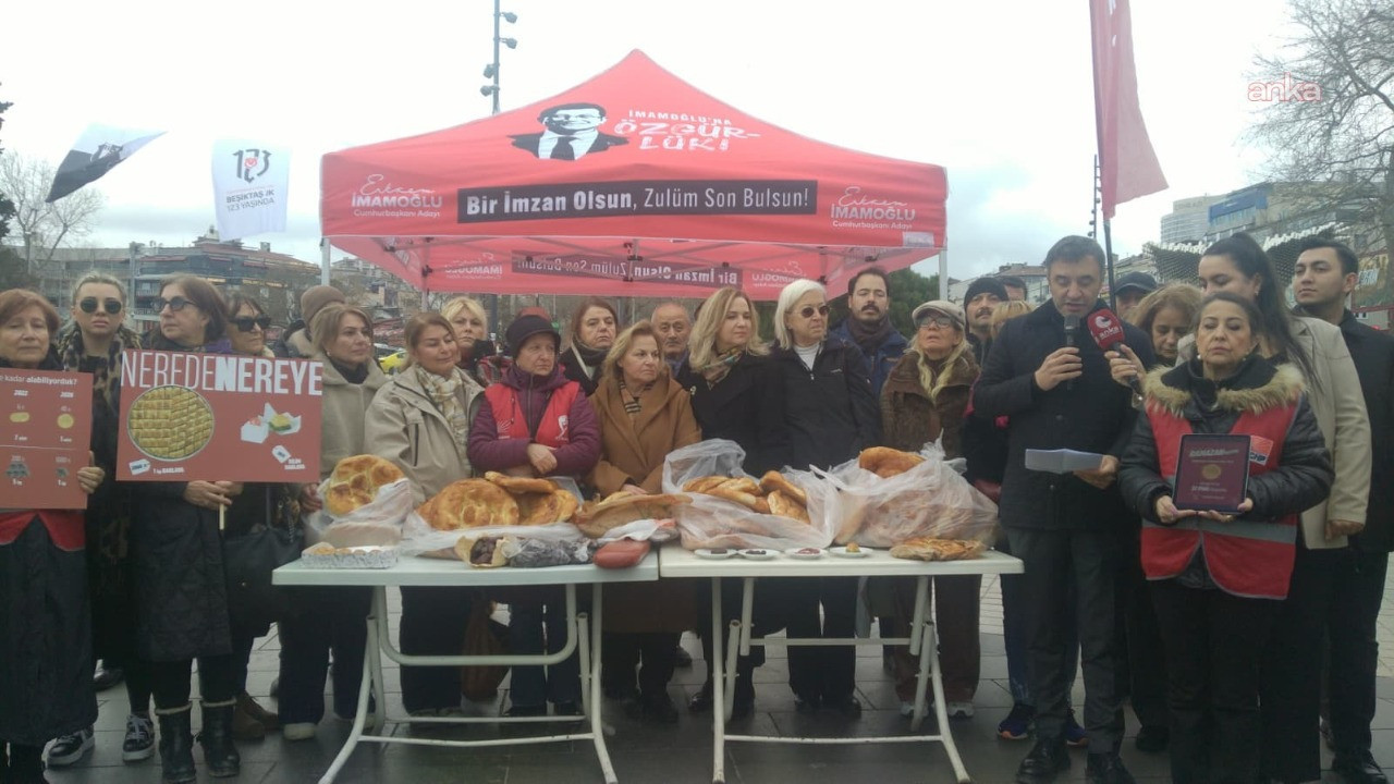 CHP'den Beşiktaş'ta 'hayat pahalılığı' eylemi