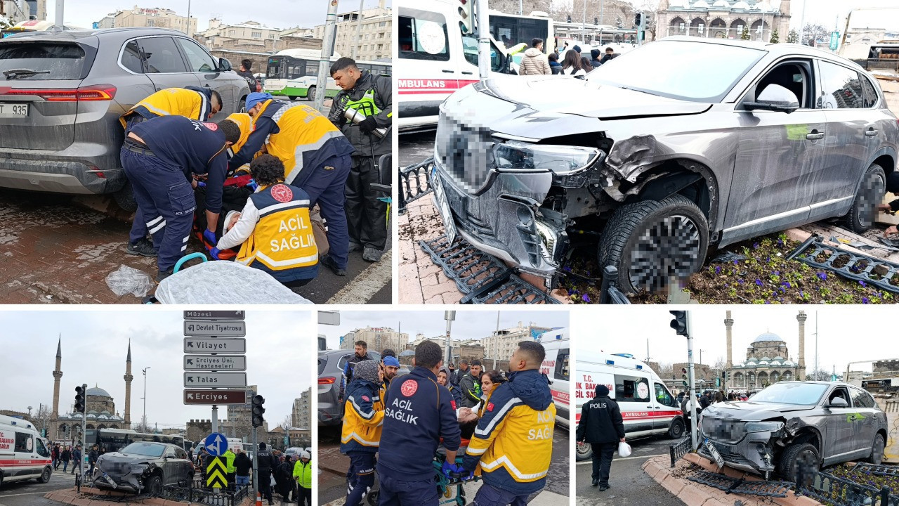 Kontrolden çıkan cip yayaların arasına daldı: 5 yaralı