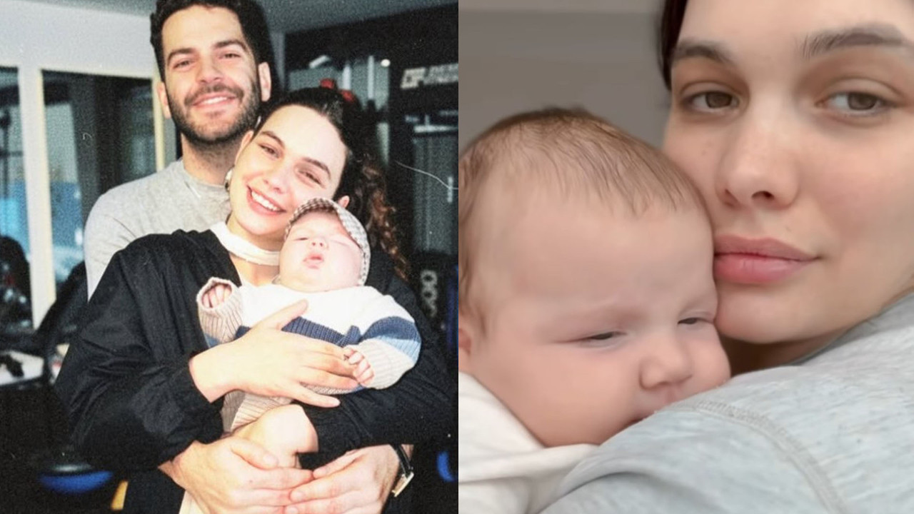 Beste Kökdemir oğlu Kai Güneş’in yüzünü ilk kez gösterdi