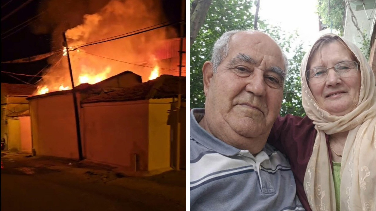 Alevlerin ortasında kalan yaşlı çift hayatını kaybetti