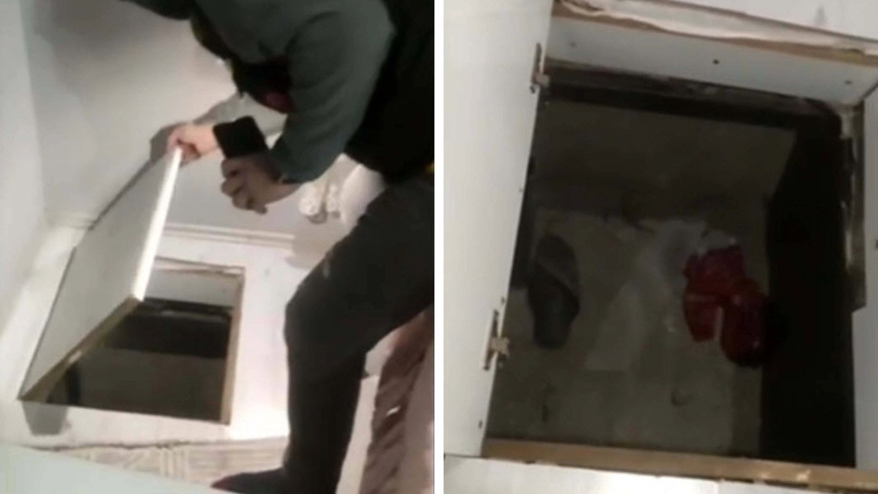 34 yıl hapis cezasıyla aranıyordu, yatağın altındaki gizli bölmede yakalandı