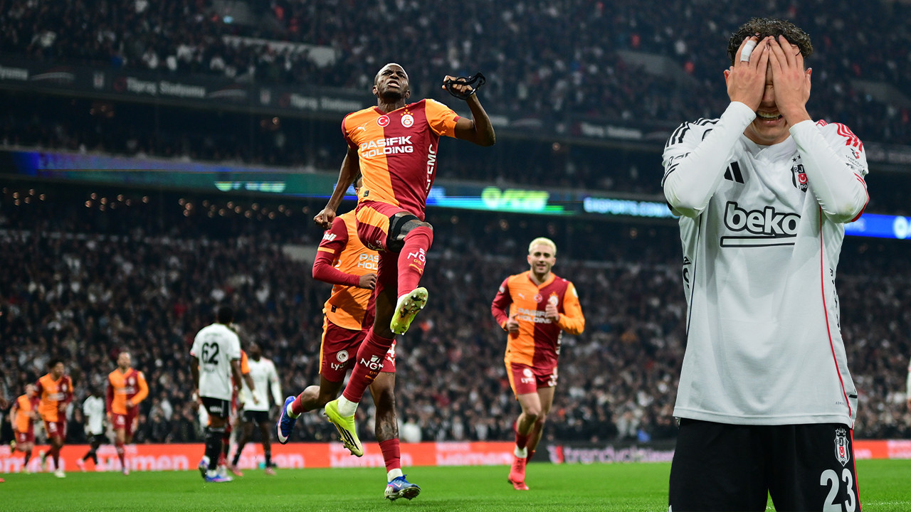 Galatasaray, Beşiktaş'ı 10 kişiyle yıktı: 0-1