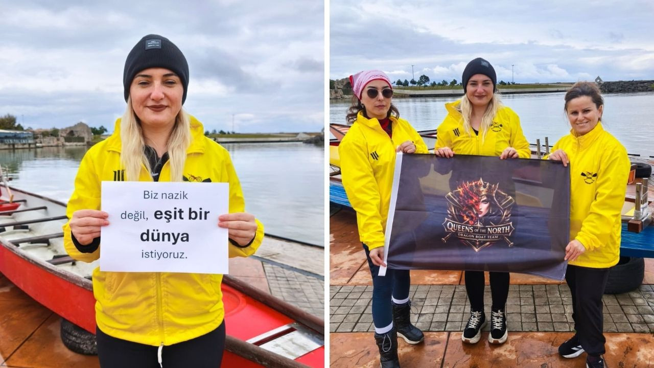 Kuzeyin Kraliçeleri, 8 Mart'ta kürek çekti