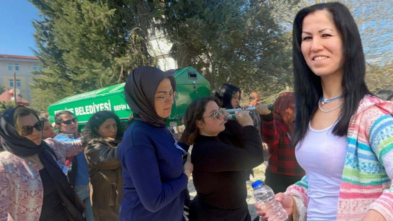Eşi tarafından öldürülen Sermin Bacak’ın tabutunu kadınlar taşıdı