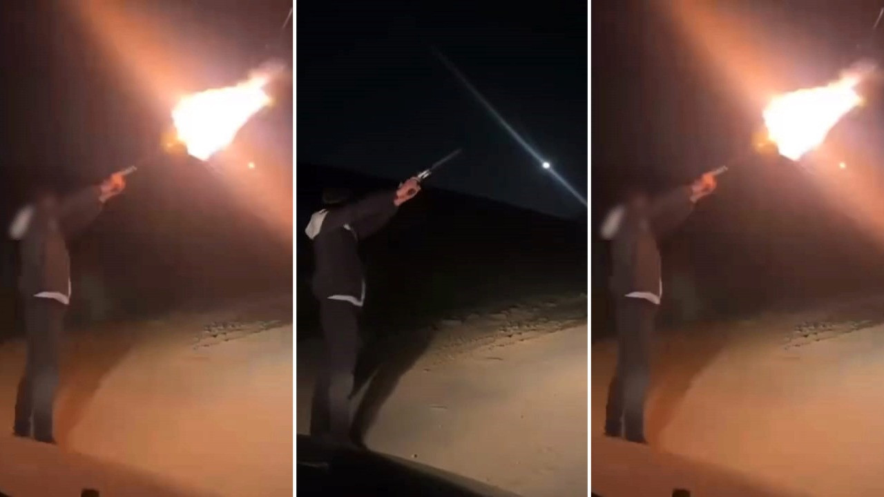 Havaya ateş ettiği anları paylaşınca gözaltına alındı