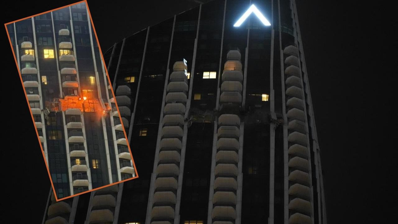 Dubai'de binaya İHA isabet etti