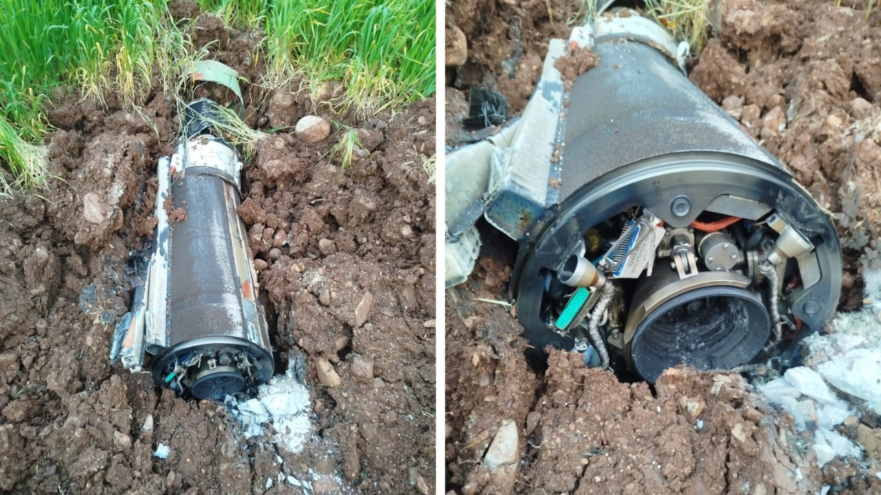 Adıyaman'a düşen füzenin ikinci parçası bulundu