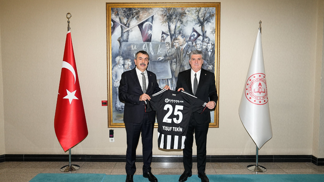 Beşiktaş Başkanı Serdal Adalı’dan Milli Eğitim Bakanı Yusuf Tekin’e ziyaret