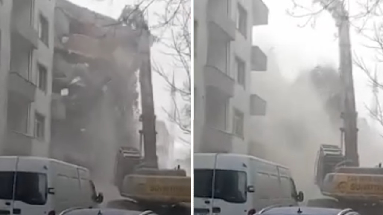 Yıkım kontrolden çıktı: Mahalle savaş alanına döndü