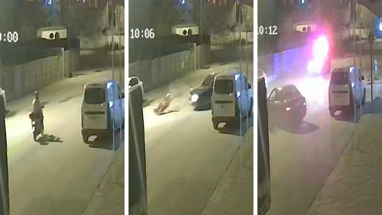 Polisten kaçarken aracıyla belediye işçisinin motosikletine çarptı! Başkanın oğlu çıktı