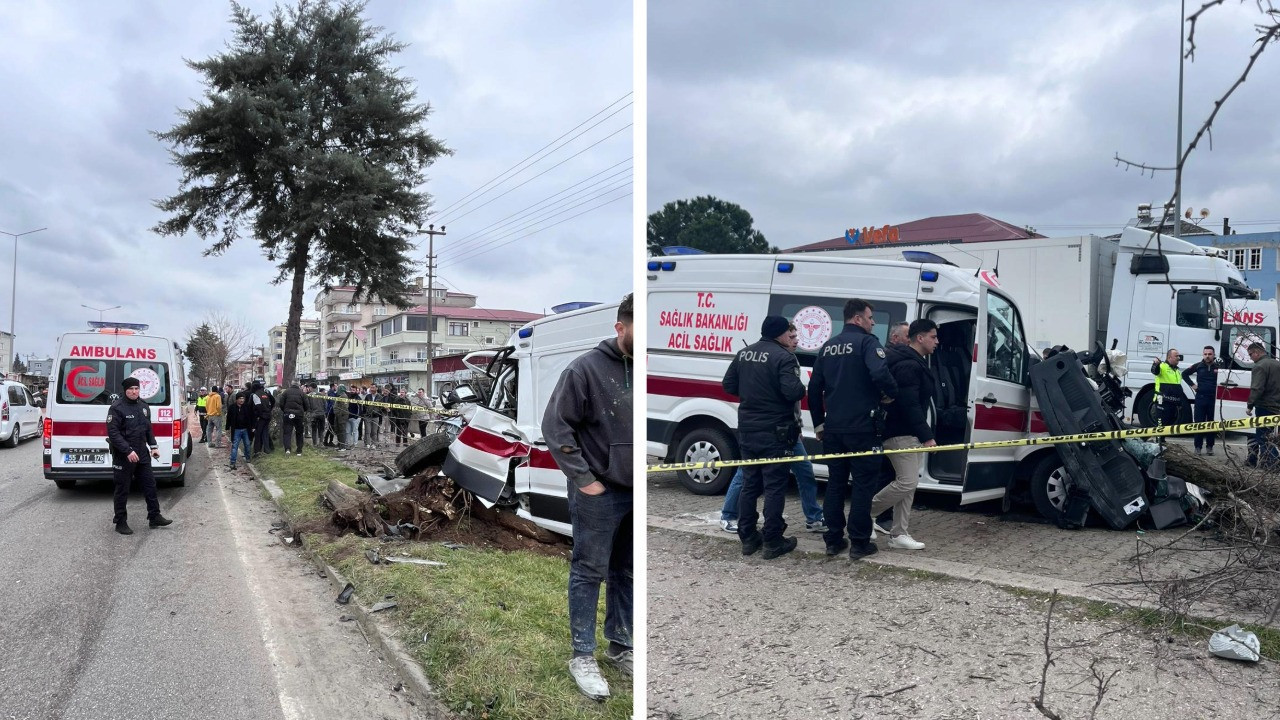 Ambulans ile kamyon çarpıştı: 1 ölü, 3 yaralı