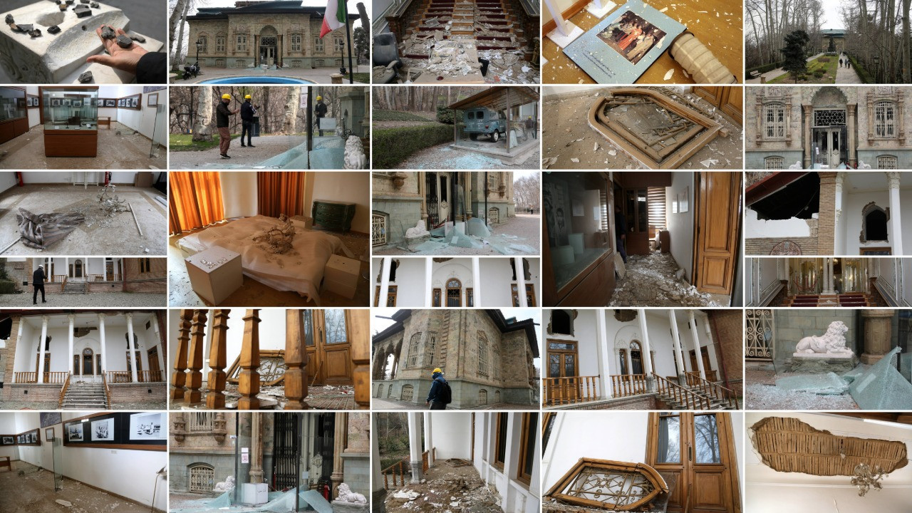 ABD ve İsrail saldırılarında dünya mirası listesindeki Sadabad Sarayı da hedef alındı