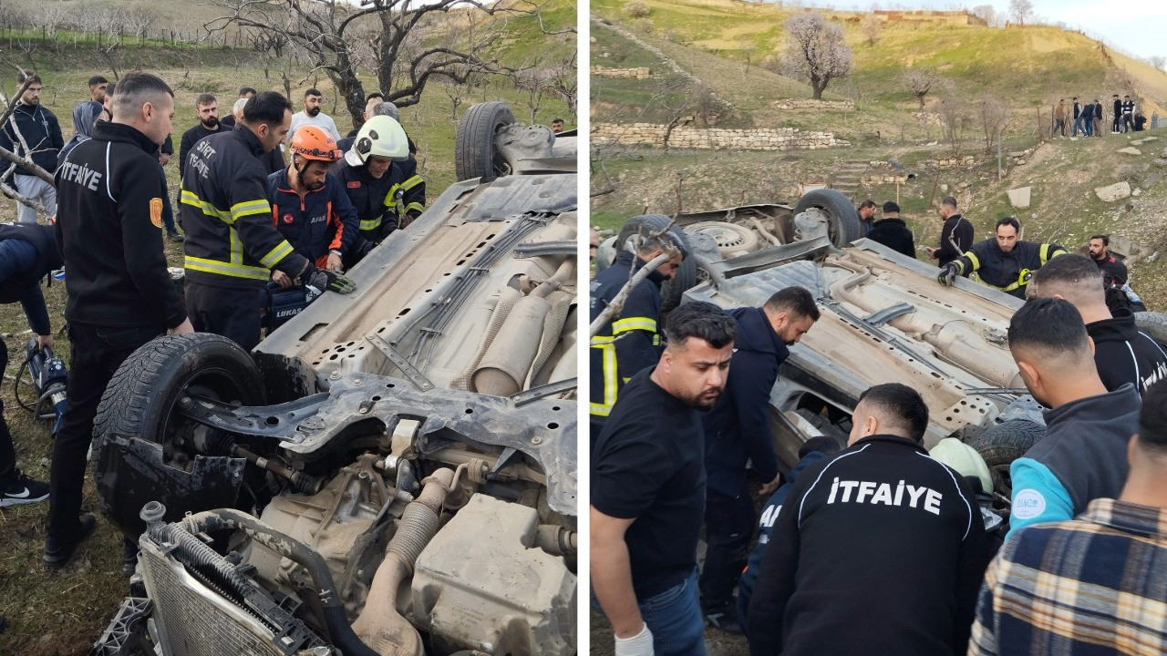 Araç şarampole yuvarlandı, baba ve kızı hayatını kaybetti