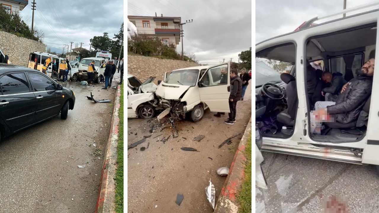 Bayram arifesinde feci kaza: Otomobiller kafa kafaya çarpıştı