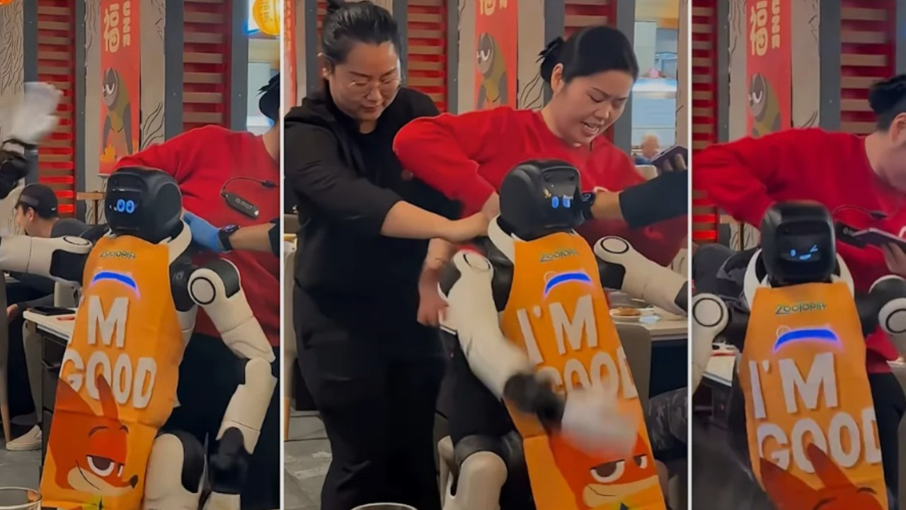 Sosyal medyada viral olan görüntüler: Dans eden robot kontrolden çıktı