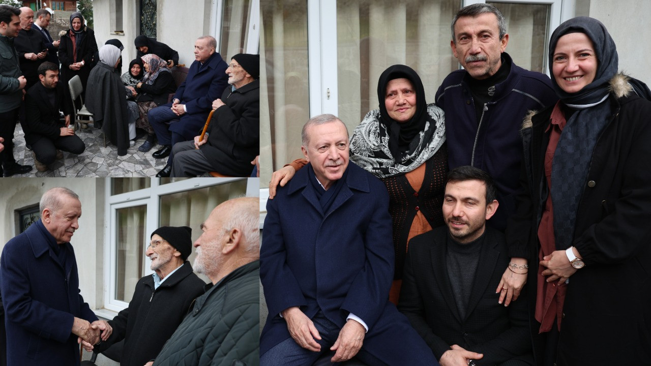 Cumhurbaşkanı Erdoğan, komşularıyla bayramlaştı