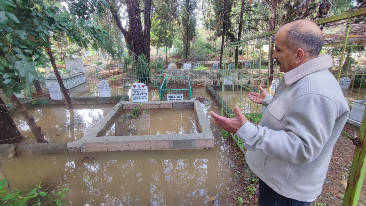 Mezarlığa gidenler şoke oldu