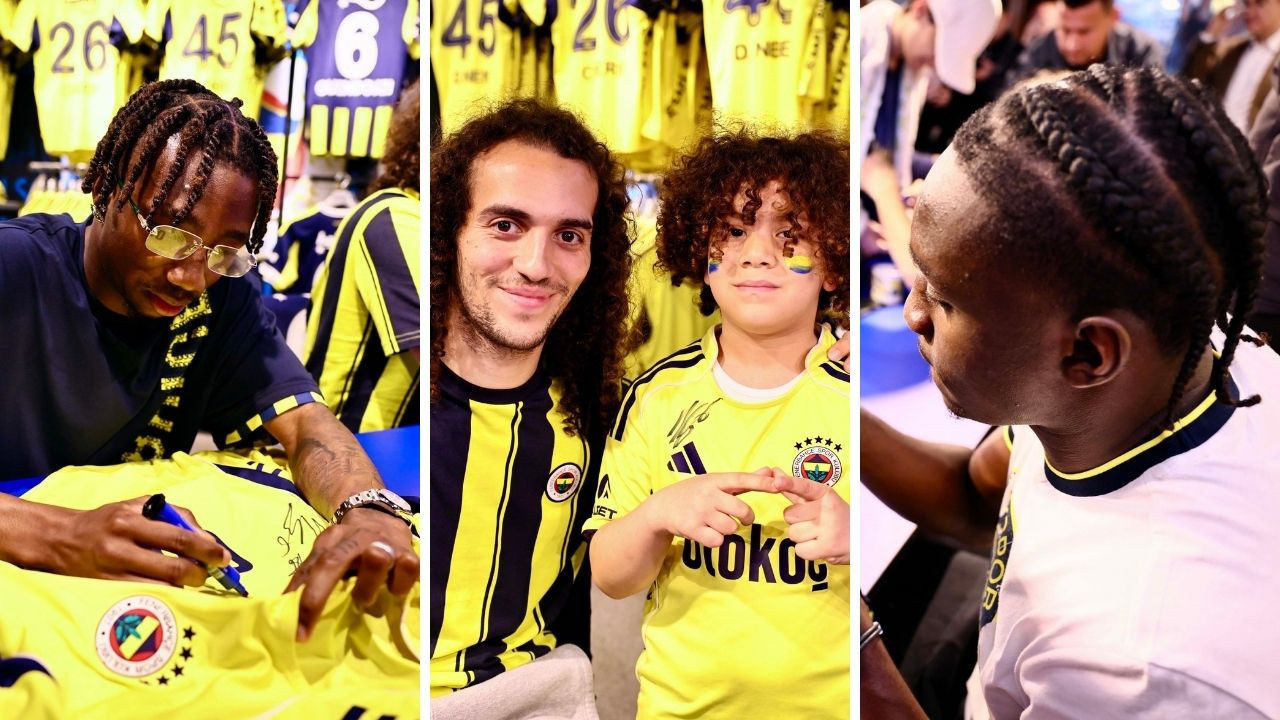 Guendouzi, Nene ve Cherif, taraftarla bir araya geldi