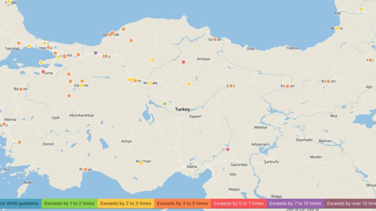 Türkiye'de havanın en temiz ve en kirli olduğu şehirler belli oldu
