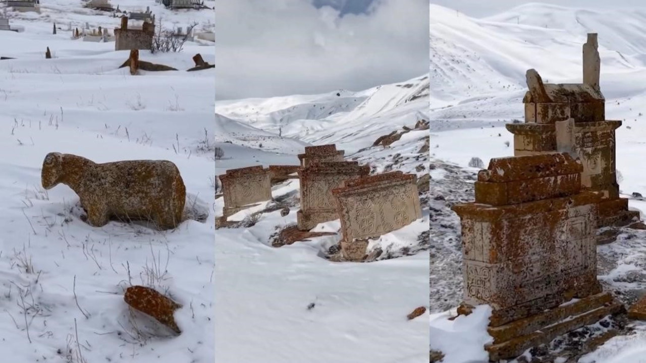 Otlukbeli Savaşı'nın yapıldığı alanda mezar taşları tarihe ışık tutuyor