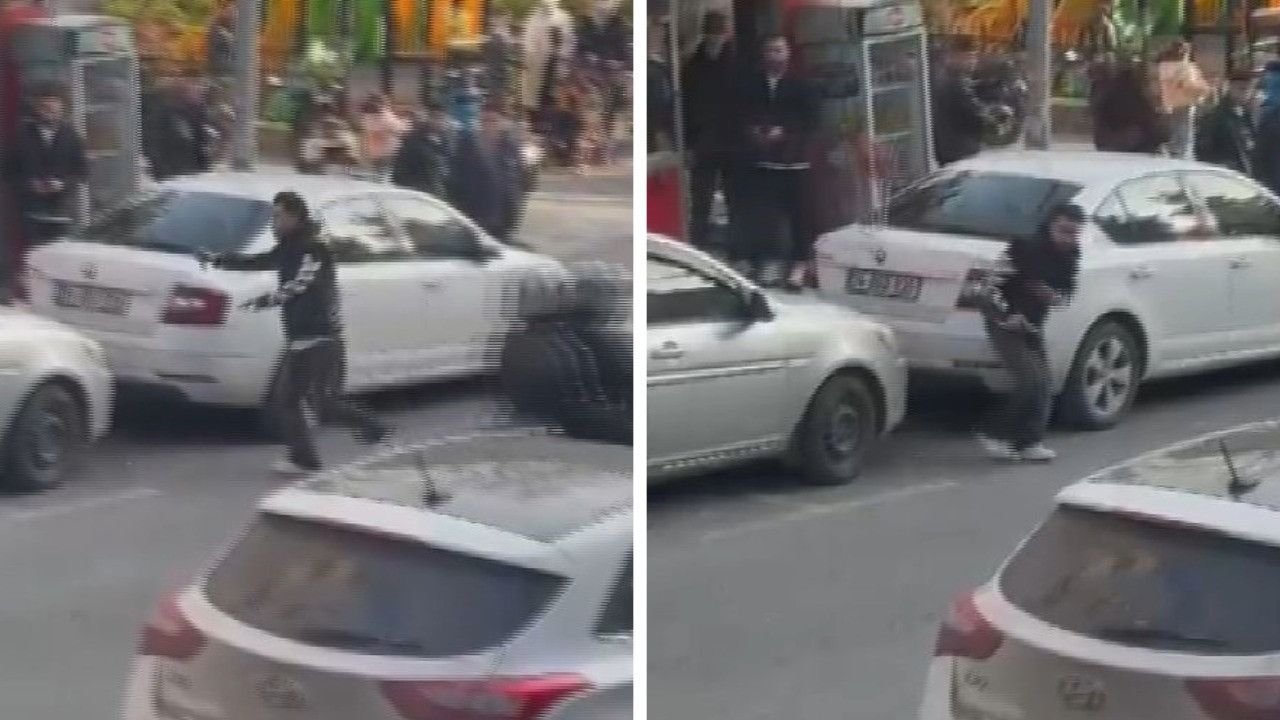 Fatih'te dehşet anları: Etrafa rastgele bıçakla saldırdı