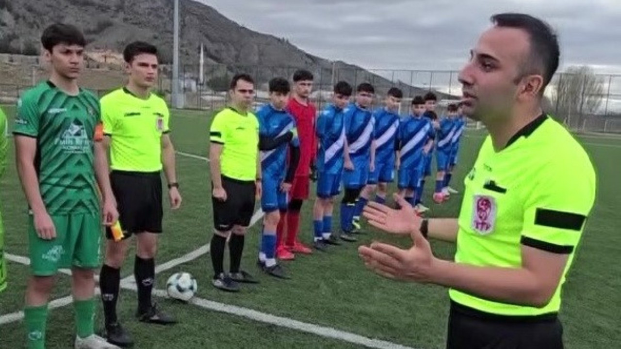 Hakemden alkış alan hareket: 'Önce sağlık' dedi, maçı oynatmadı